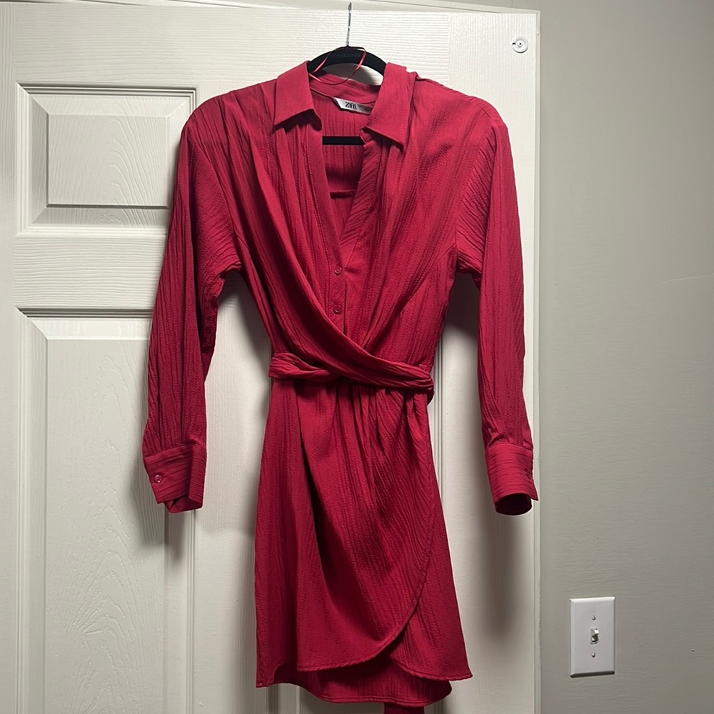 Zara cross waist dress